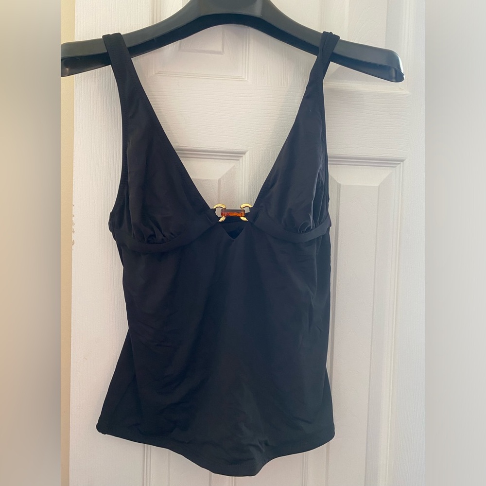 J. Crew Black Swim Tank NWT